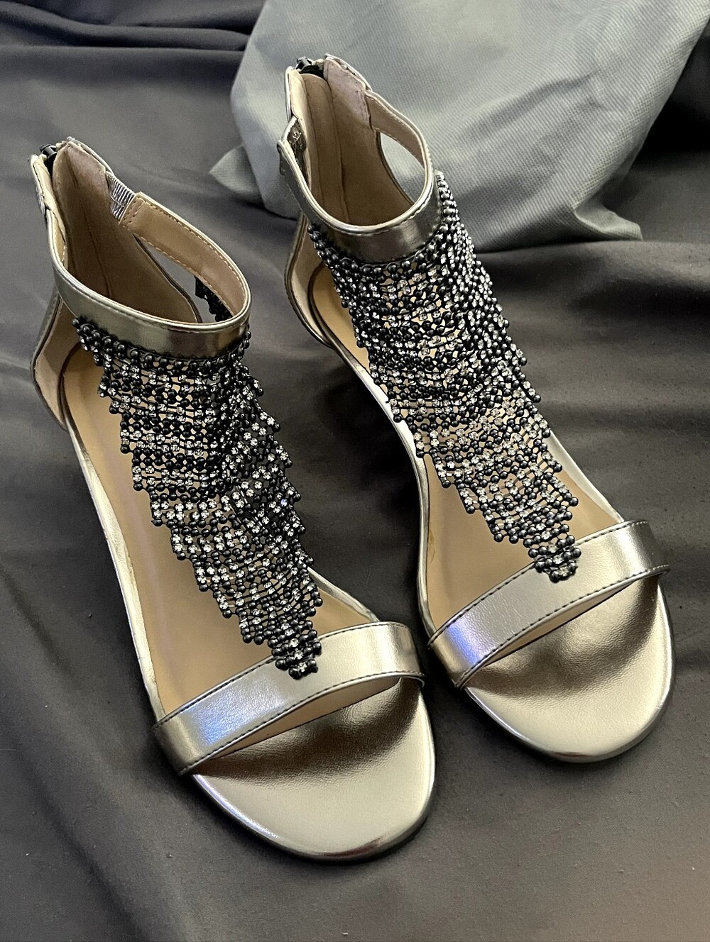 Women's Metallic Wedge Sandals